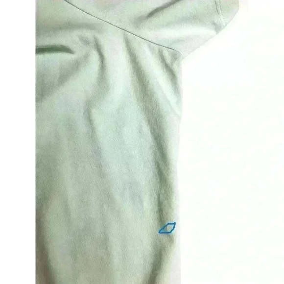 Catherines Supima Collection top 2X square neck short sleeve green flaw - Picture 7 of 9